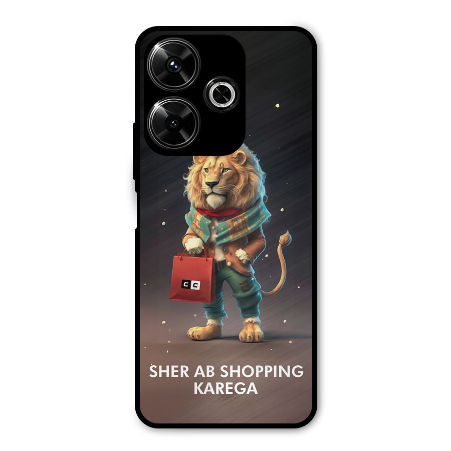 Shopping Sher Metal Back Case for Redmi 13 5G