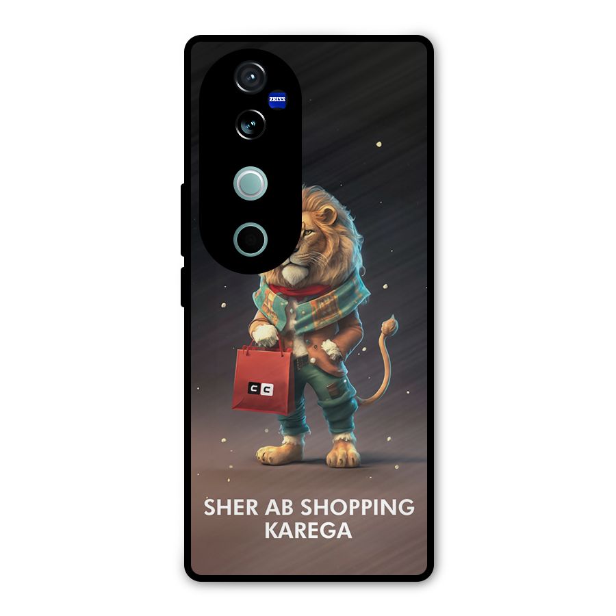 Shopping Sher Metal Back Case for Vivo V40
