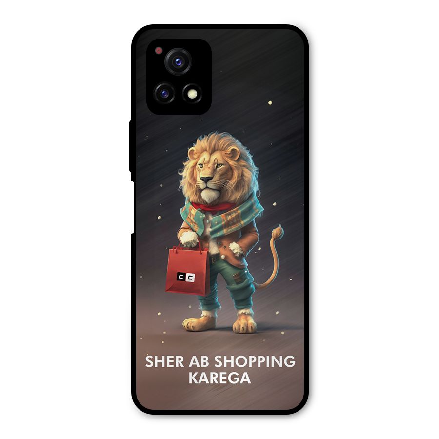 Shopping Sher Metal Back Case for Vivo Y72 5G