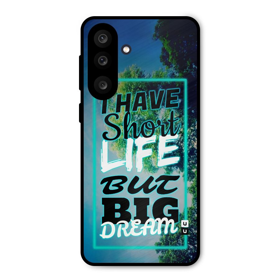 Short Life Big Dream Metal Back Case for Galaxy M56