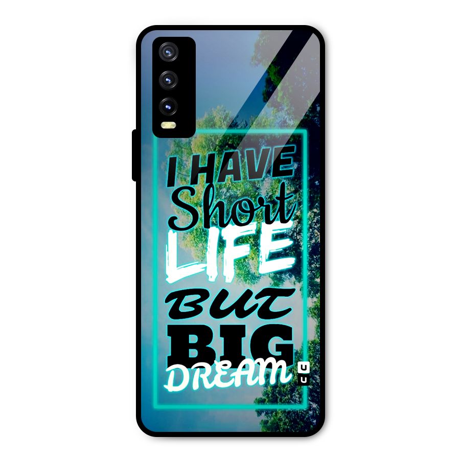 Short Life Big Dream Metal Back Case for Vivo Y20g