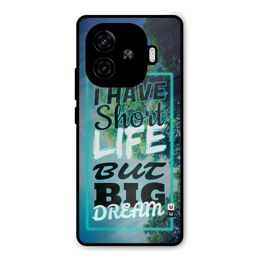 Short Life Big Dream Metal Back Case for iQOO Neo 10R