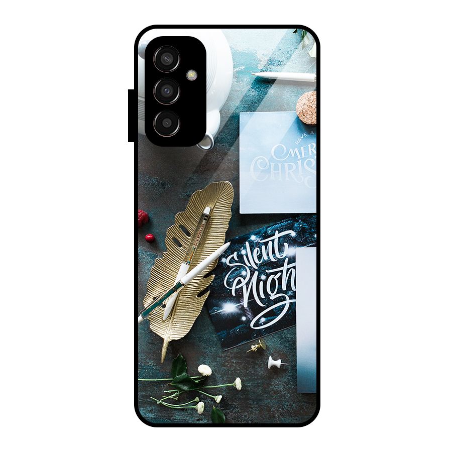 Silent Night Celebrations Glass Back Case for Galaxy F13