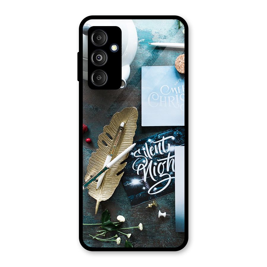 Silent Night Celebrations Glass Back Case for Galaxy M14 5G