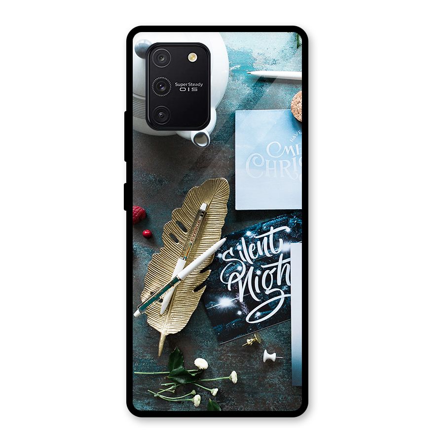 Silent Night Celebrations Glass Back Case for Galaxy S10 Lite