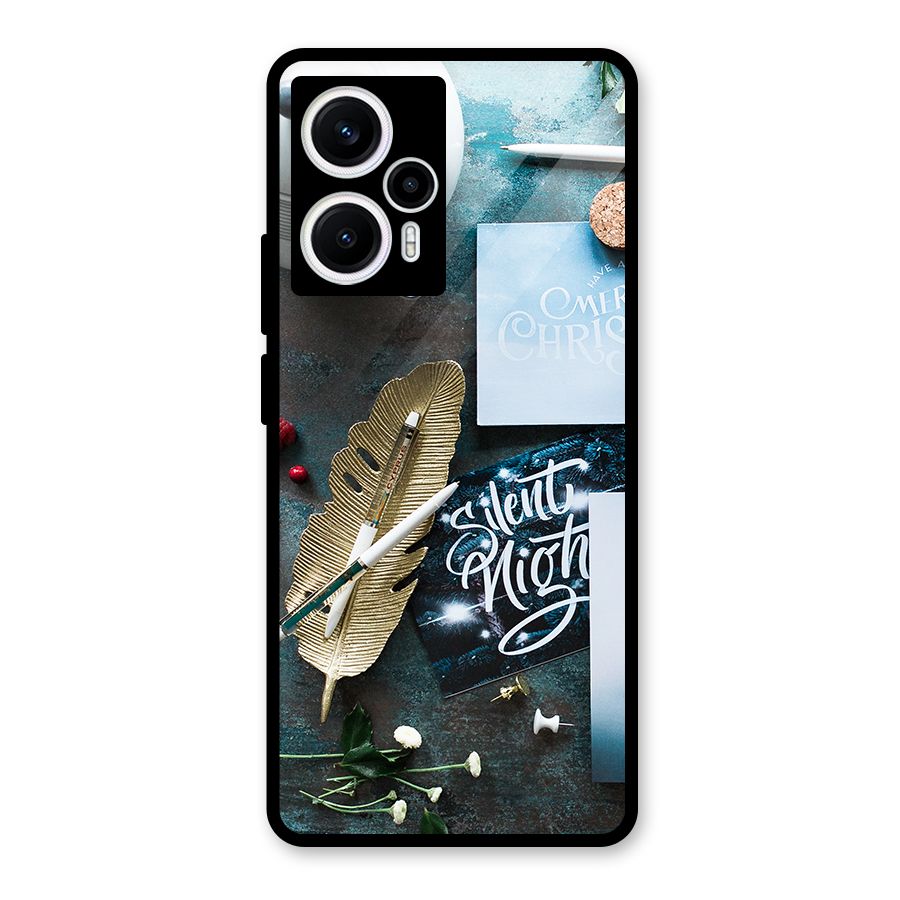 Silent Night Celebrations Glass Back Case for Poco F5