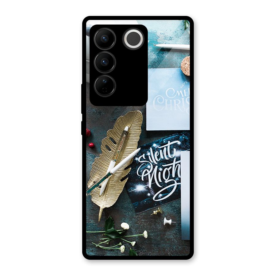 Silent Night Celebrations Glass Back Case for Vivo V27