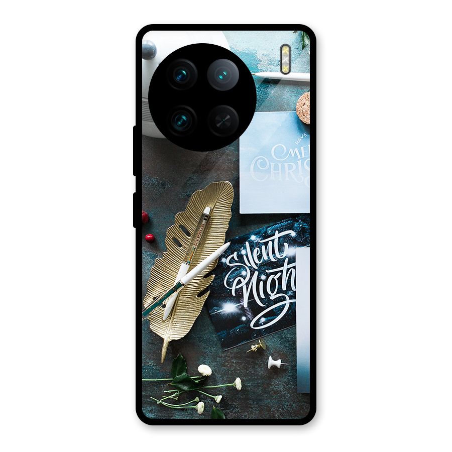 Silent Night Celebrations Glass Back Case for Vivo X90 Pro