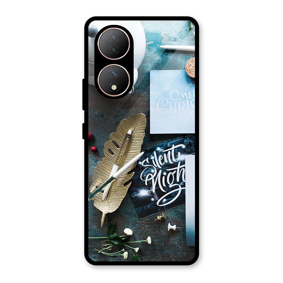 Silent Night Celebrations Glass Back Case for Vivo Y100A