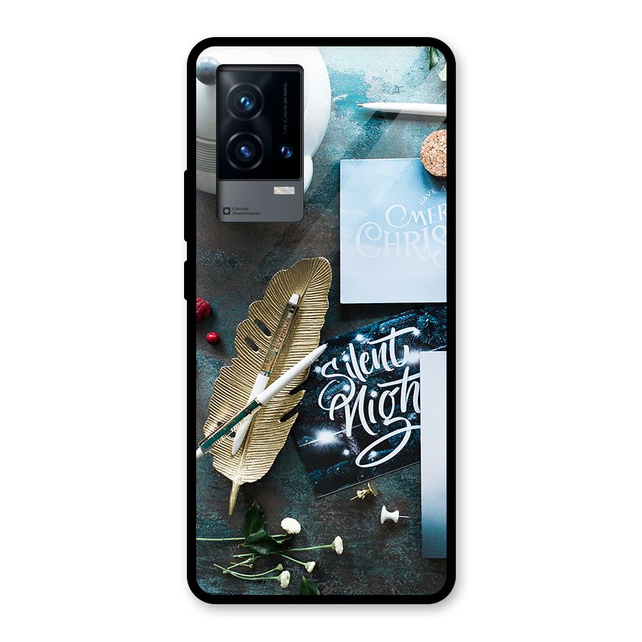 Silent Night Celebrations Glass Back Case for iQOO 9 5G