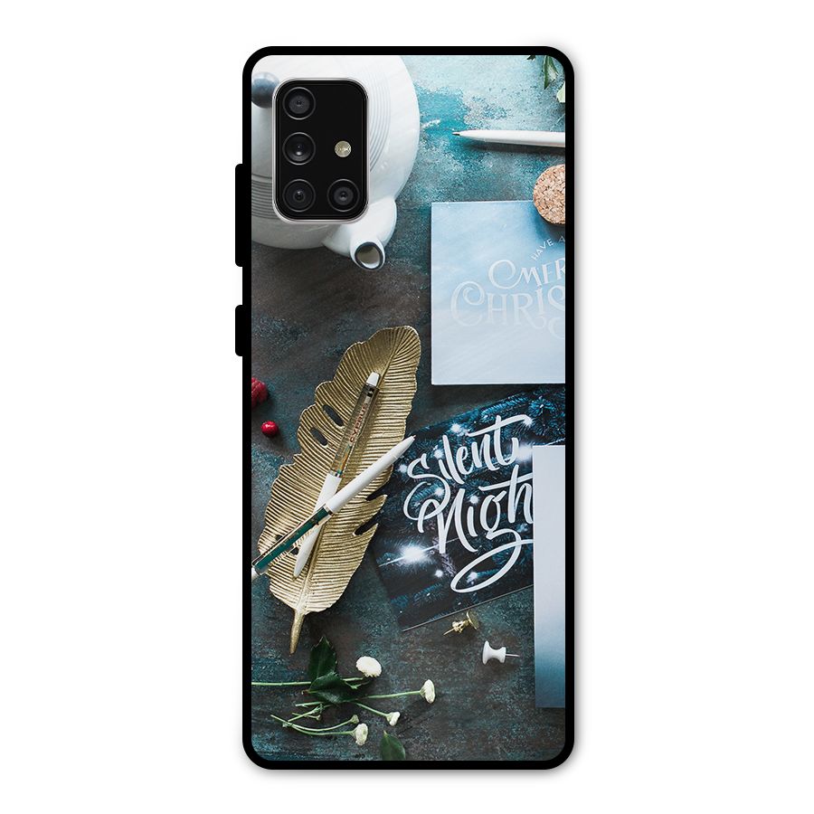 Silent Night Celebrations Metal Back Case for Galaxy A71