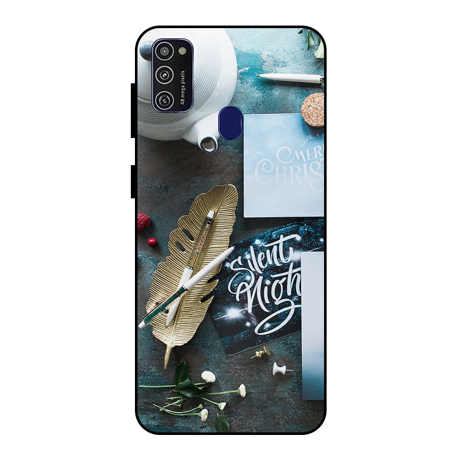 Silent Night Celebrations Metal Back Case for Galaxy M30s
