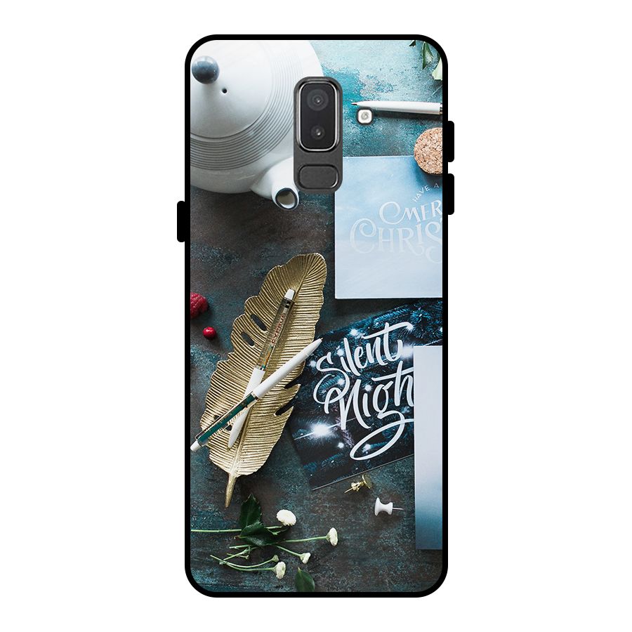 Silent Night Celebrations Metal Back Case for Galaxy On8 (2018)