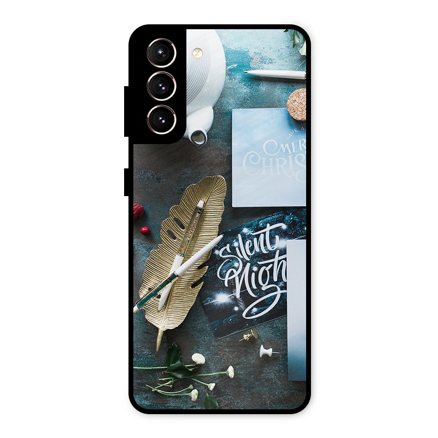 Silent Night Celebrations Metal Back Case for Galaxy S21 5G