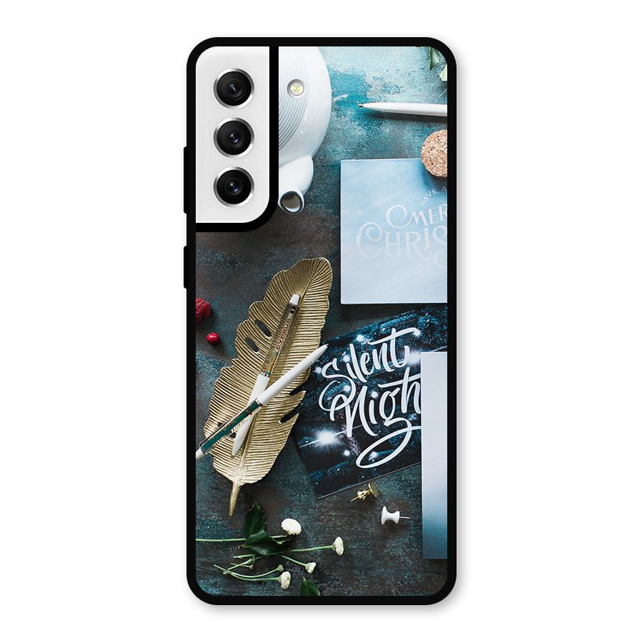 Silent Night Celebrations Metal Back Case for Galaxy S21 FE 5G