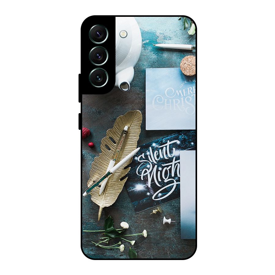 Silent Night Celebrations Metal Back Case for Galaxy S22 Plus 5G