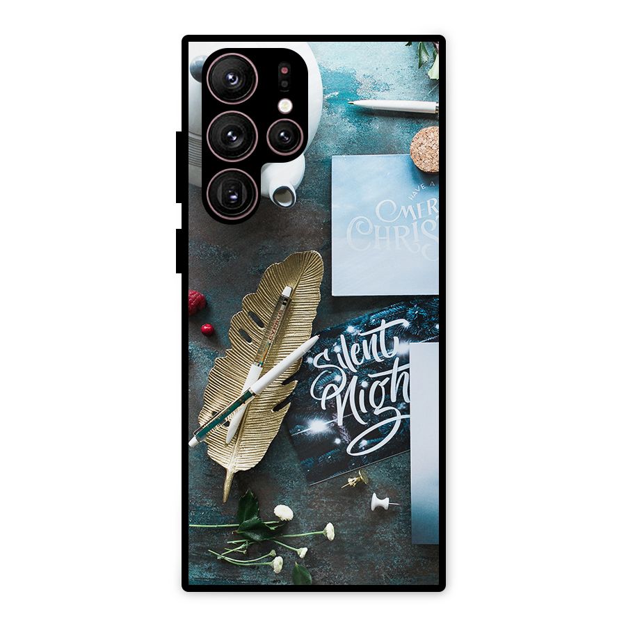 Silent Night Celebrations Metal Back Case for Galaxy S22 Ultra 5G
