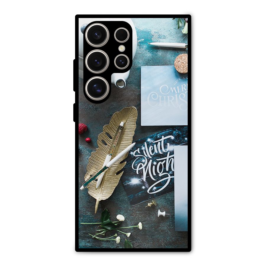 Silent Night Celebrations Metal Back Case for Galaxy S24 Ultra