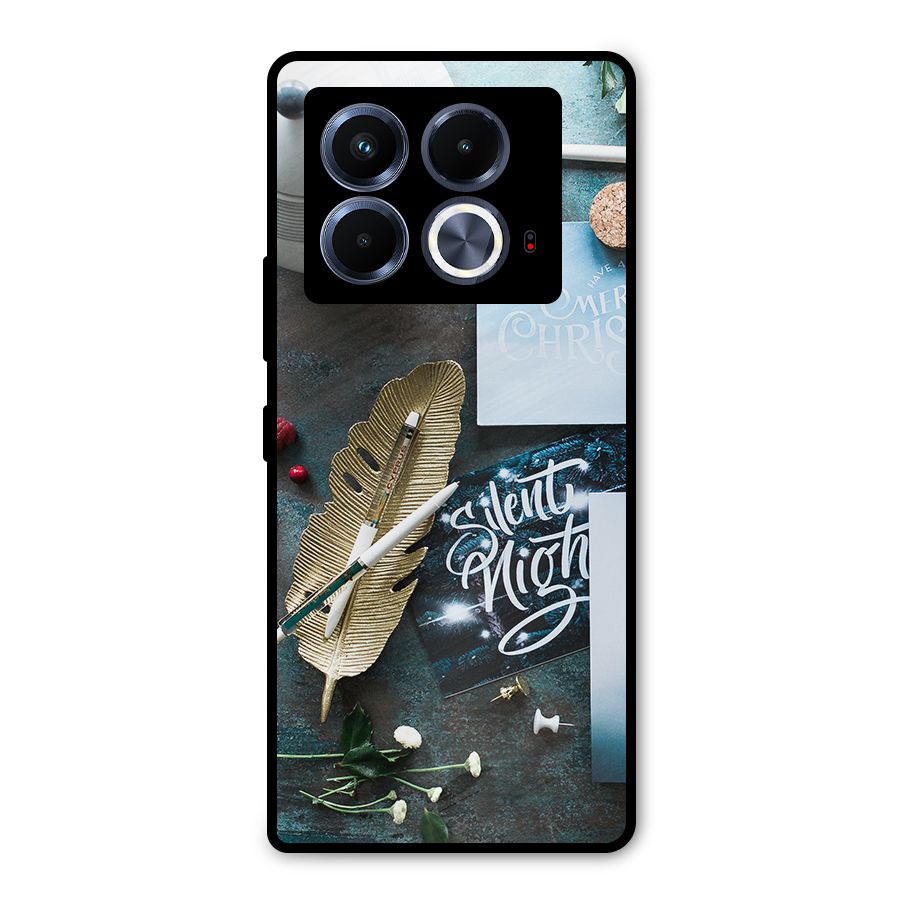 Silent Night Celebrations Metal Back Case for Infinix Note 40 5G