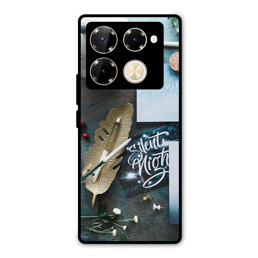Silent Night Celebrations Metal Back Case for Infinix Note 40 Pro Plus