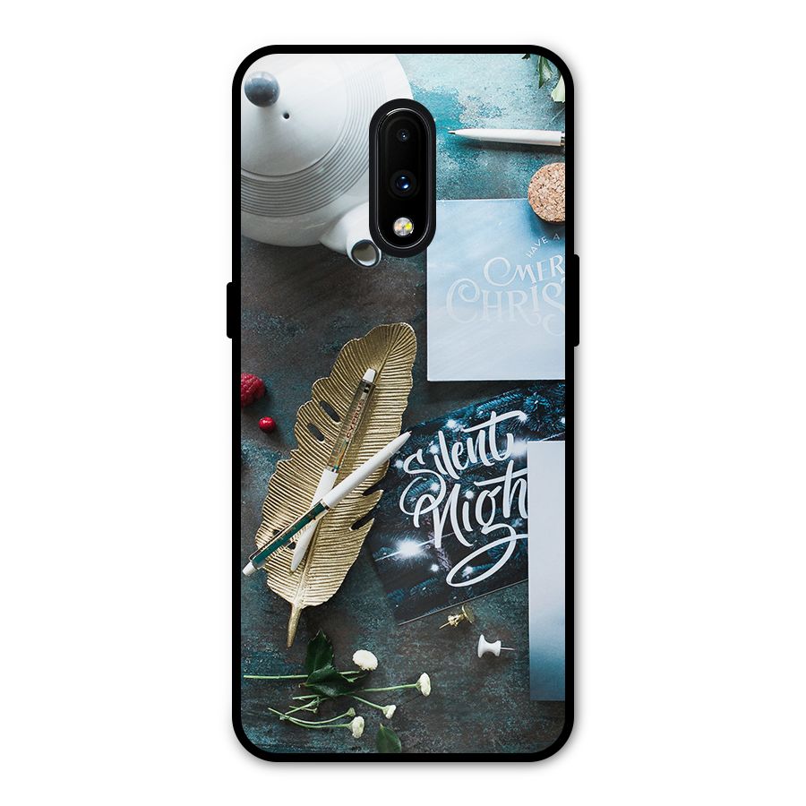 Silent Night Celebrations Metal Back Case for OnePlus 7