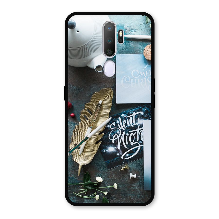 Silent Night Celebrations Metal Back Case for Oppo A9 (2020)