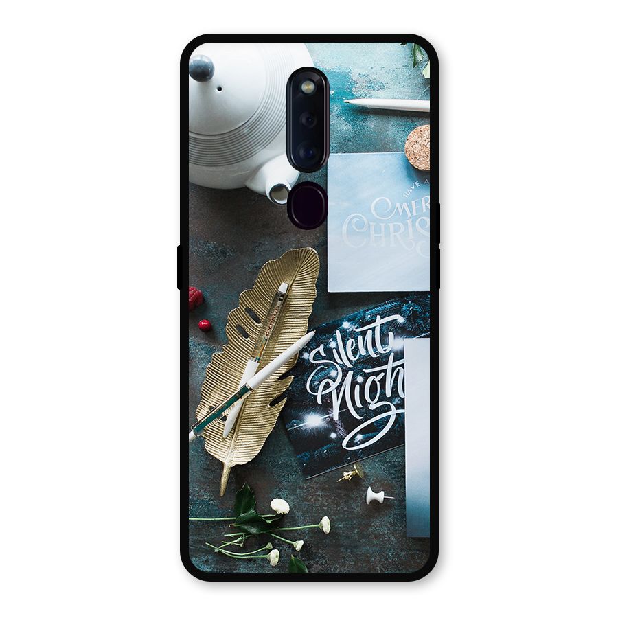 Silent Night Celebrations Metal Back Case for Oppo F11 Pro