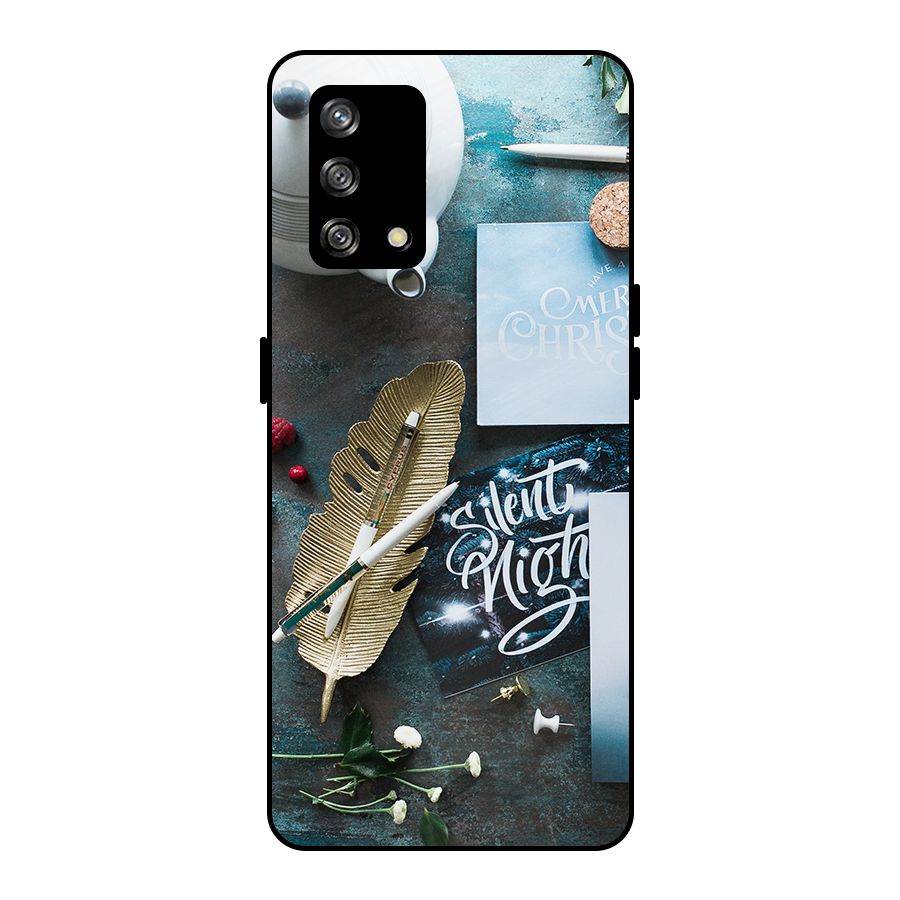 Silent Night Celebrations Metal Back Case for Oppo F19