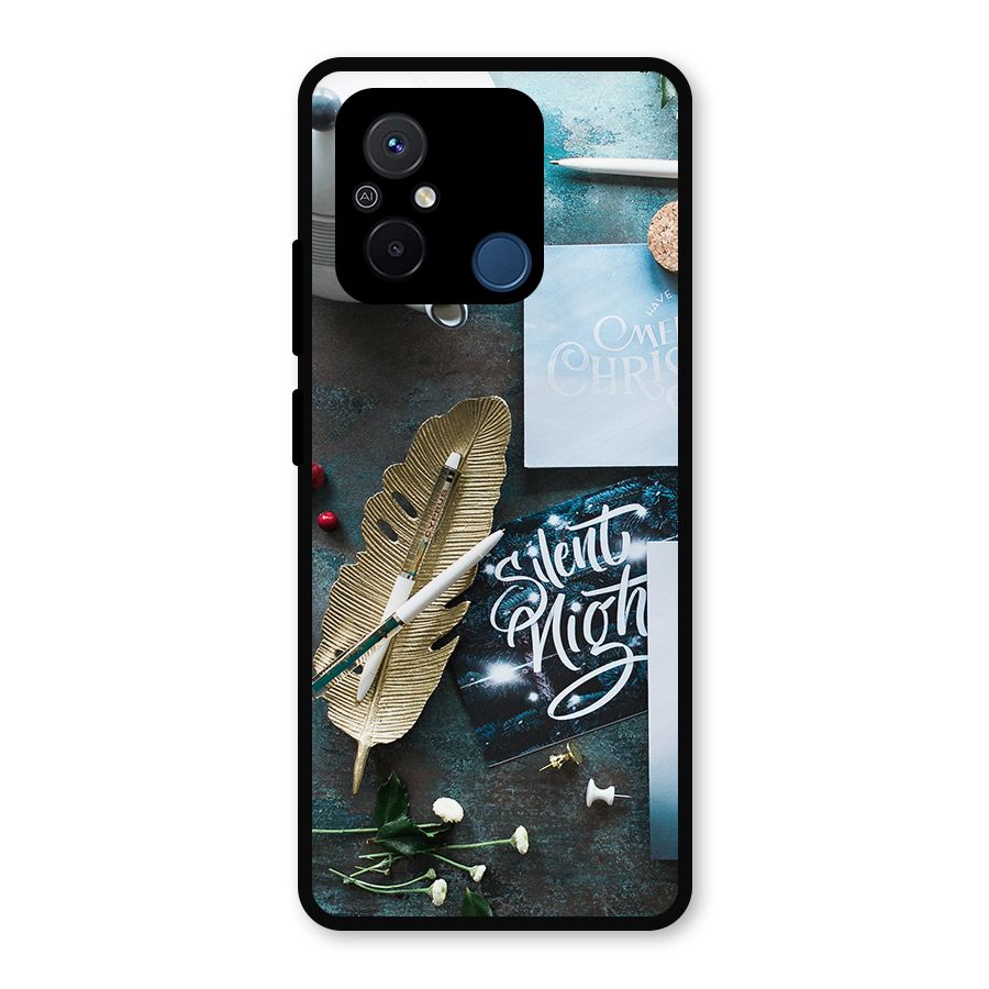 Silent Night Celebrations Metal Back Case for Poco C55