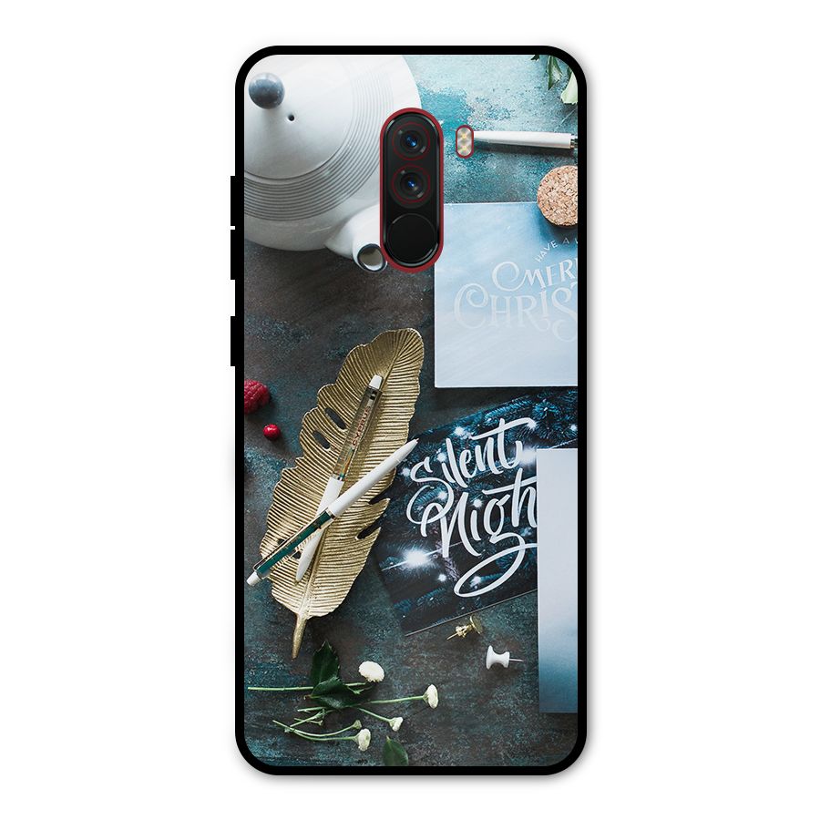 Silent Night Celebrations Metal Back Case for Poco F1