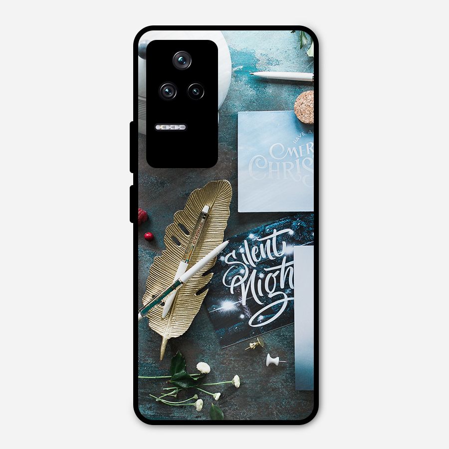 Silent Night Celebrations Metal Back Case for Poco F4 5G