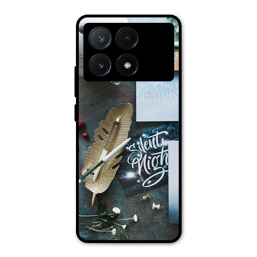Silent Night Celebrations Metal Back Case for Poco X6 Pro