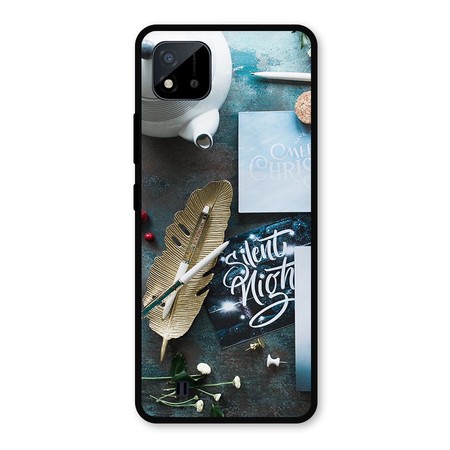 Silent Night Celebrations Metal Back Case for Realme C11 2021