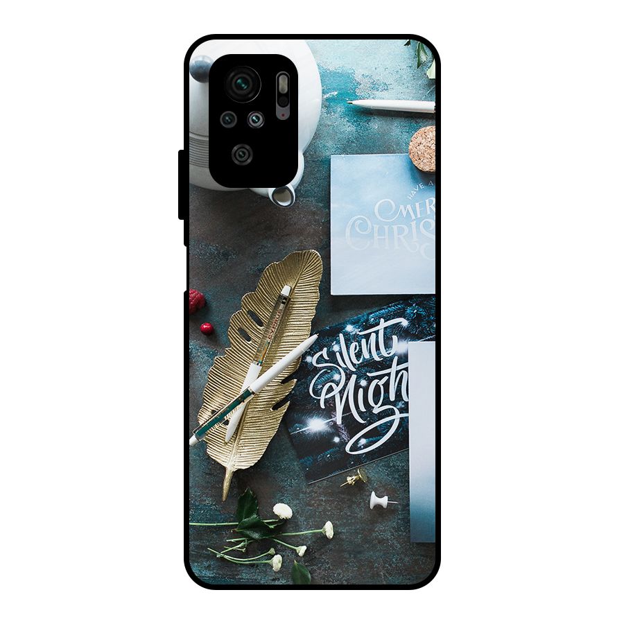 Silent Night Celebrations Metal Back Case for Redmi Note 11 SE