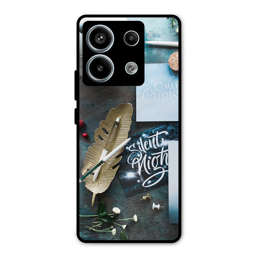 Silent Night Celebrations Metal Back Case for Redmi Note 13 Pro 5G