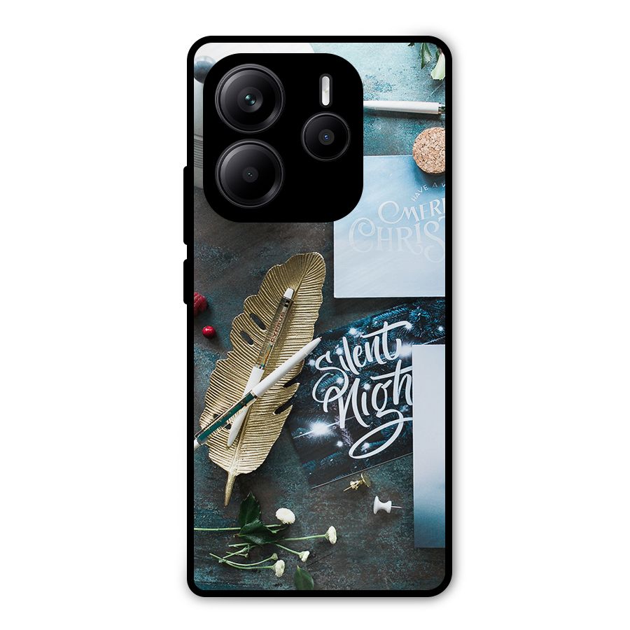 Silent Night Celebrations Metal Back Case for Redmi Note 14 5G