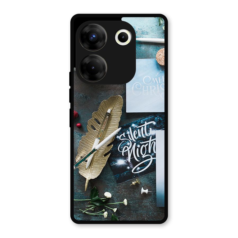 Silent Night Celebrations Metal Back Case for Tecno Camon 20