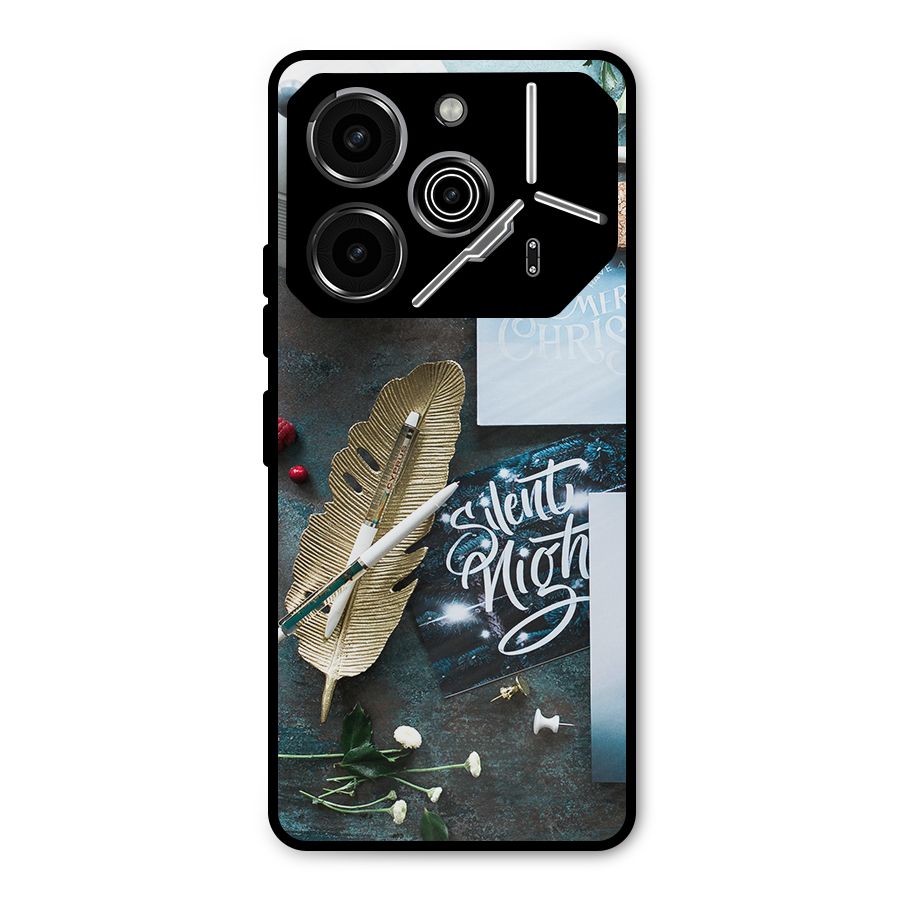 Silent Night Celebrations Metal Back Case for Tecno Pova 6 Pro