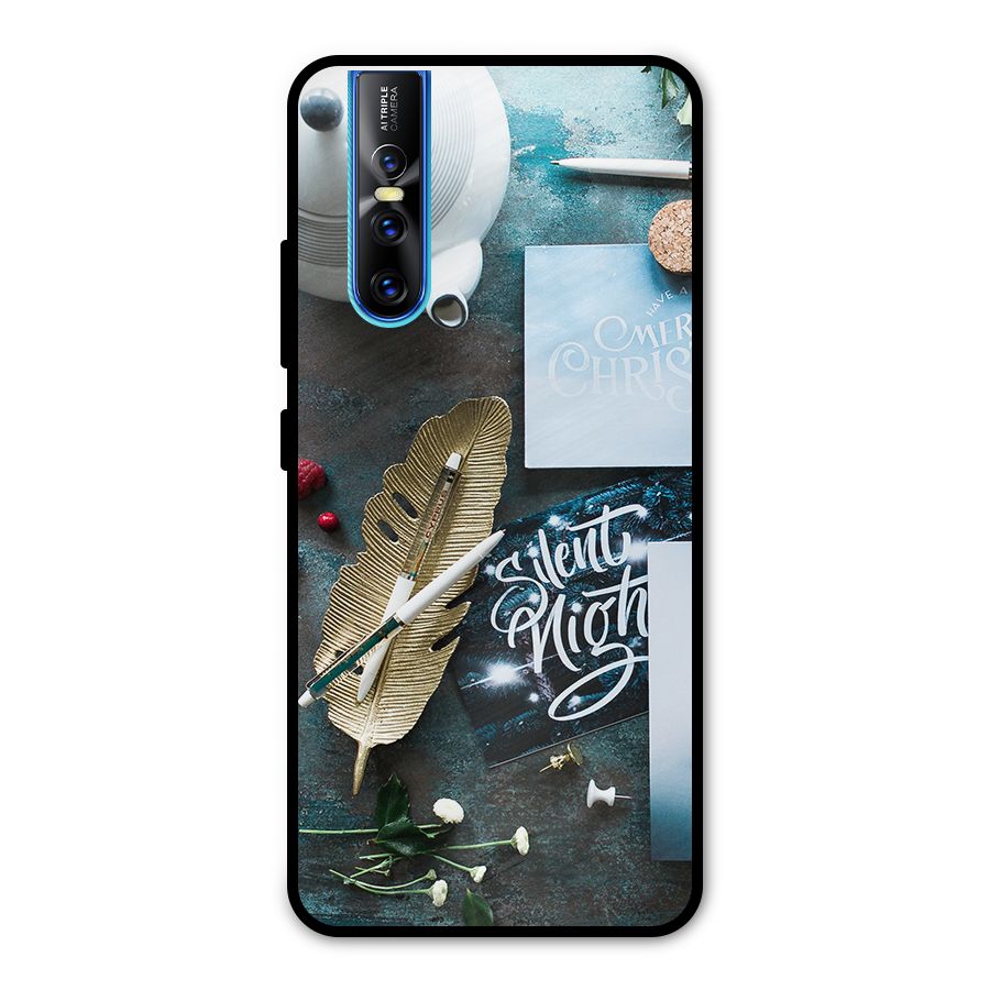 Silent Night Celebrations Metal Back Case for Vivo V15 Pro