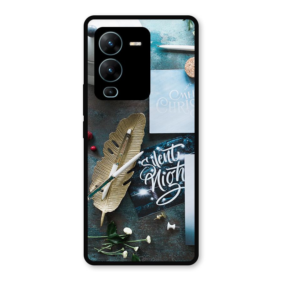 Silent Night Celebrations Metal Back Case for Vivo V25 Pro