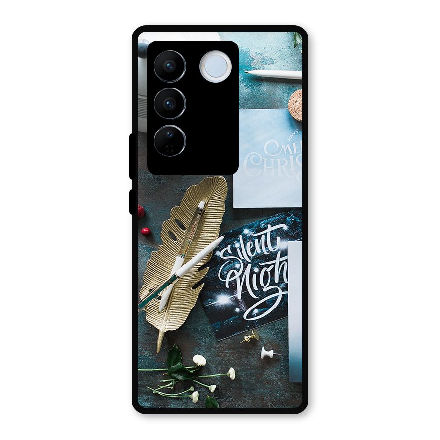 Silent Night Celebrations Metal Back Case for Vivo V27
