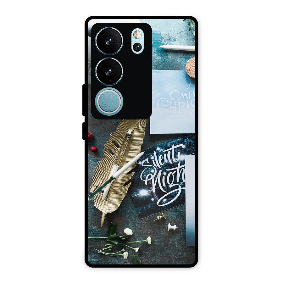 Silent Night Celebrations Metal Back Case for Vivo V29