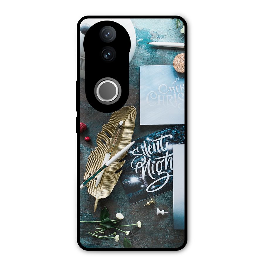 Silent Night Celebrations Metal Back Case for Vivo V50e