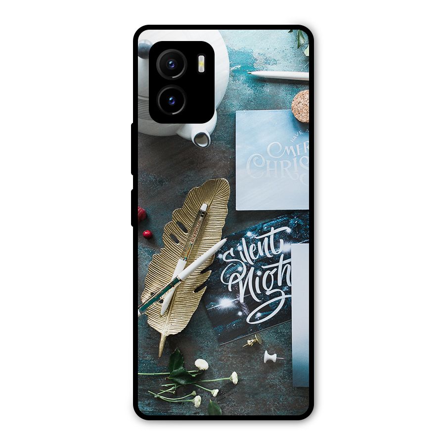 Silent Night Celebrations Metal Back Case for Vivo Y15s