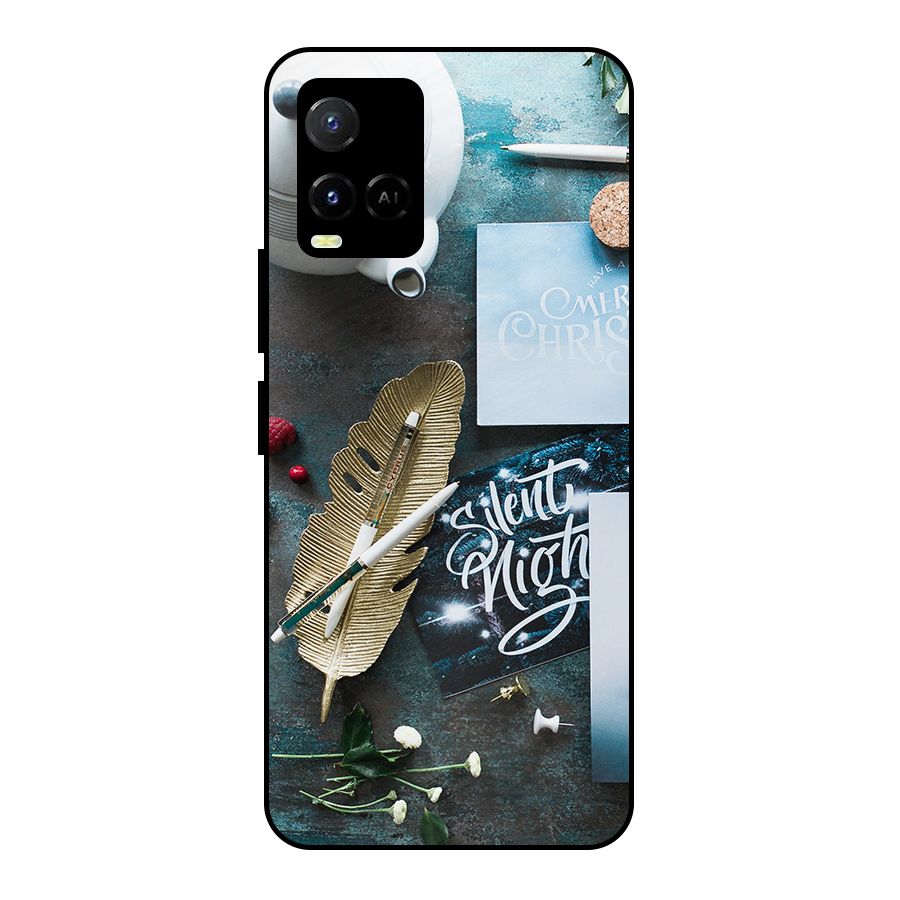 Silent Night Celebrations Metal Back Case for Vivo Y21A