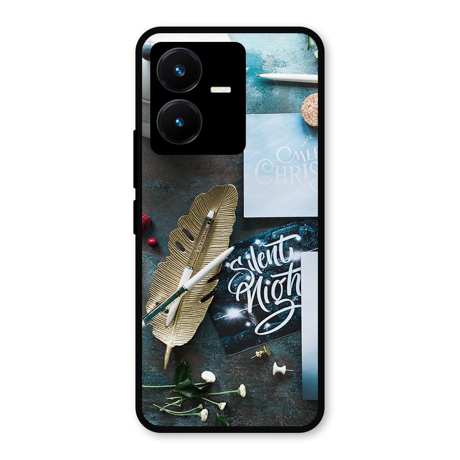 Silent Night Celebrations Metal Back Case for Vivo Y22