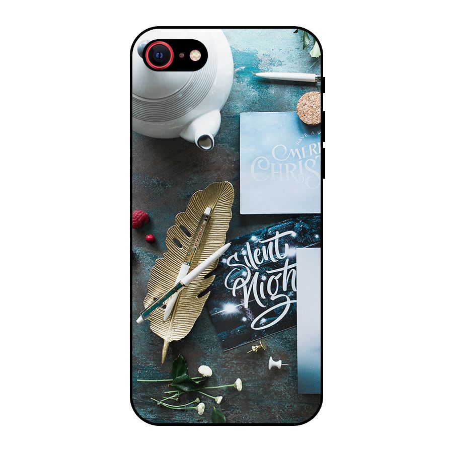 Silent Night Celebrations Metal Back Case for iPhone 7