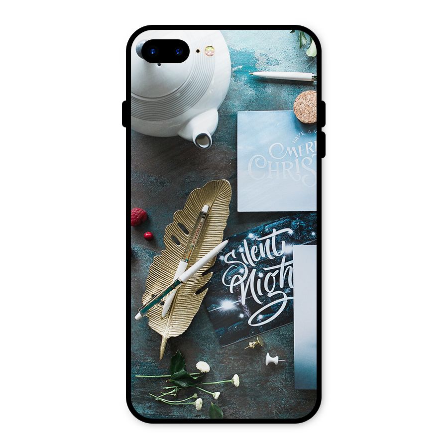 Silent Night Celebrations Metal Back Case for iPhone 7 Plus