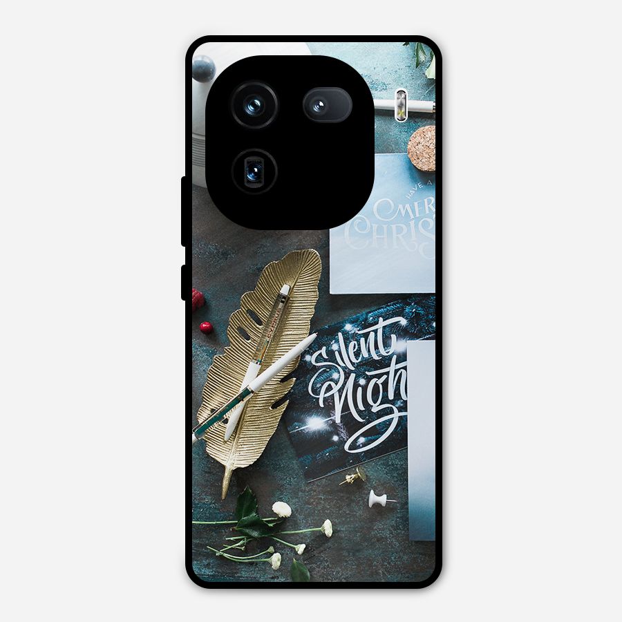 Silent Night Celebrations Metal Back Case for iQOO 12