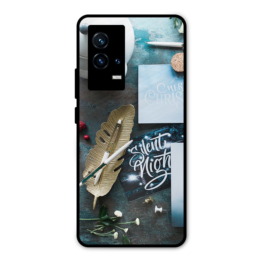 Silent Night Celebrations Metal Back Case for iQOO 9 5G